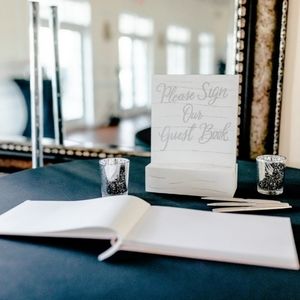 Guest book wedding sign